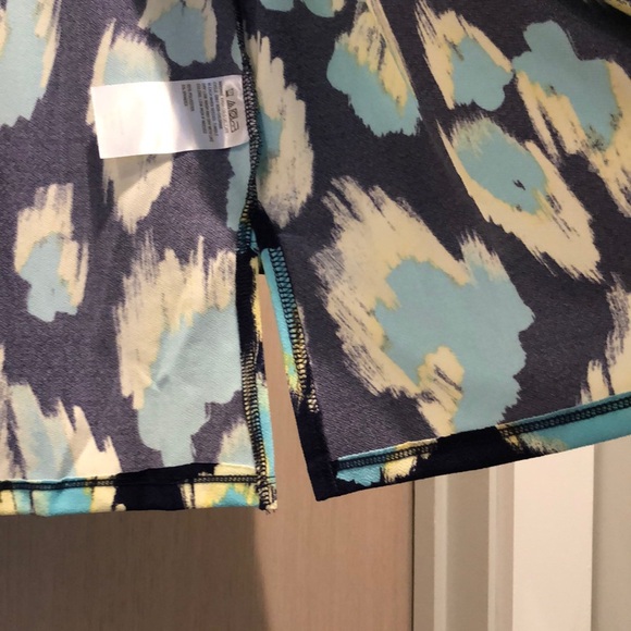 2 piece IMAN suit. Open jacket and pull on pants. Bright Navy, yellow, cheetah - Picture 5 of 16